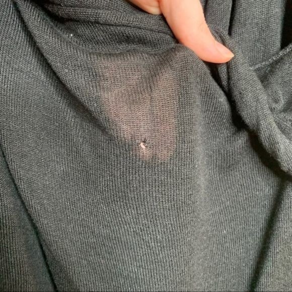 Royal Robbins Wrap Sweater Cardigan Black Linen Blend Lightweight Casual Medium - Picture 4 of 11